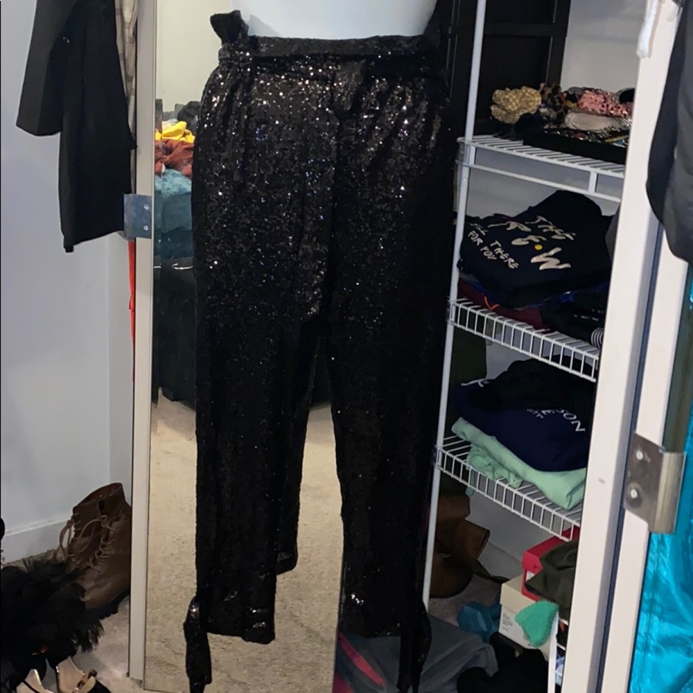 Beyoncé replica sequin pants sz l